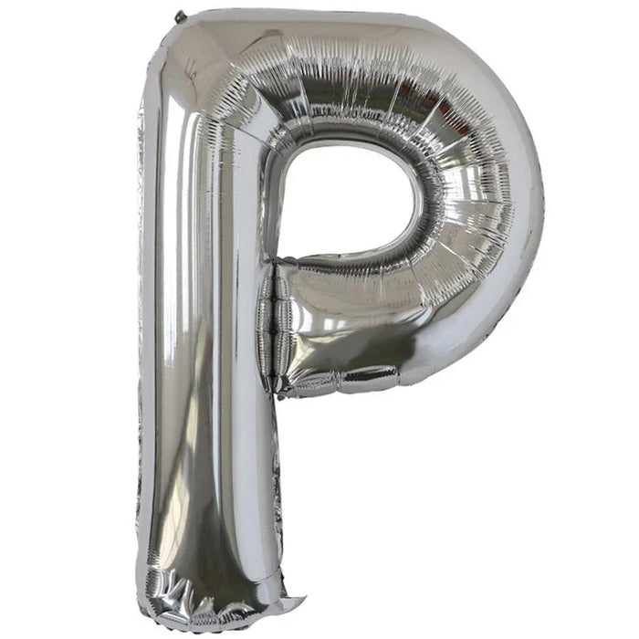 Silver Jumbo Letter Metallic Balloon 34" | 1 ct. - Zurchers