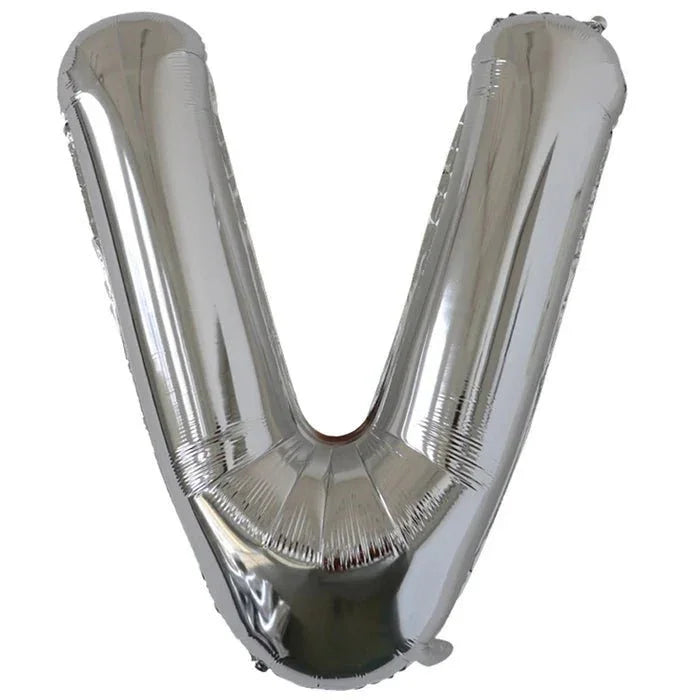 Silver Jumbo Letter Metallic Balloon 34" | 1 ct. - Zurchers