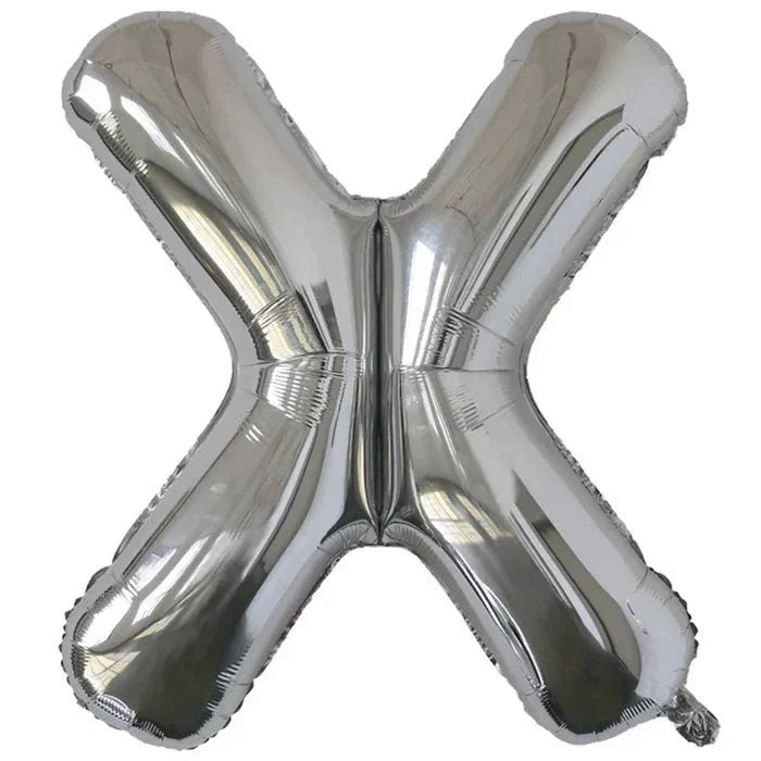 Silver Jumbo Letter Metallic Balloon 34" | 1 ct. - Zurchers