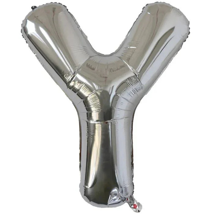 Silver Jumbo Letter Metallic Balloon 34" | 1 ct. - Zurchers
