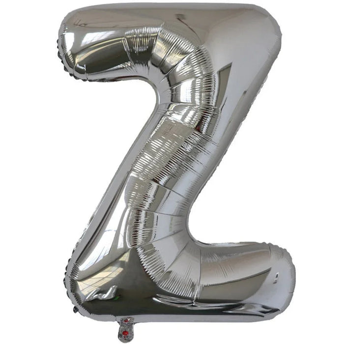Silver Jumbo Letter Metallic Balloon 34" | 1 ct. - Zurchers