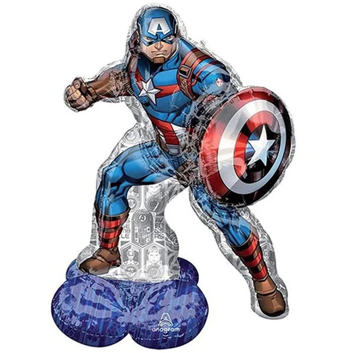 Avengers Captain America AirLoonz Balloon Uninflated 58" | 1 ct - Zurchers