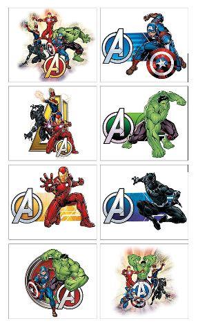 Avengers Unite Tattoos | 8ct - Zurchers