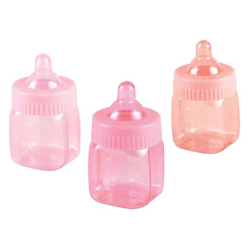 Baby Bottle Party Favors Pink 1.5"x3" | 6ct - Zurchers
