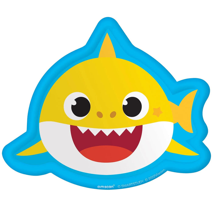 Baby Shark Shaped Plates 10" | 8ct - Zurchers