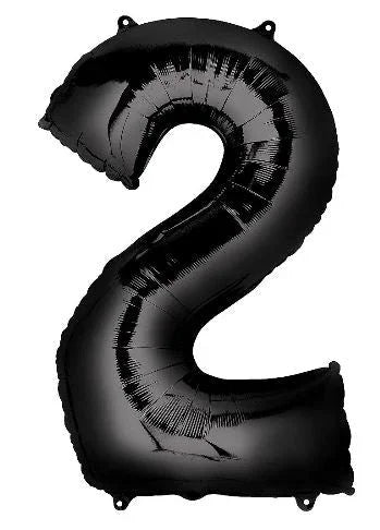 Black Jumbo Number Balloons 34" | 1 ct - Zurchers