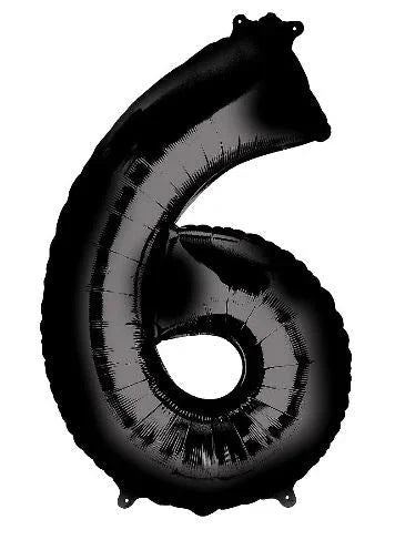 Black Jumbo Number Balloons 34" | 1 ct - Zurchers