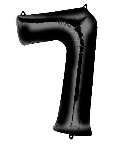 Black Jumbo Number Balloons 34" | 1 ct - Zurchers