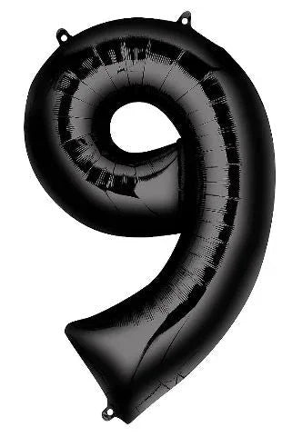 Black Jumbo Number Balloons 34" | 1 ct - Zurchers