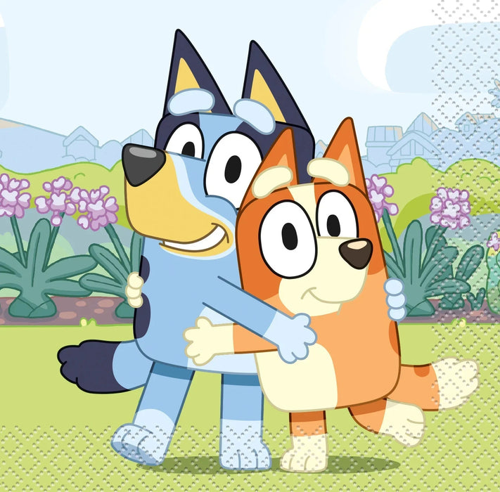 Bluey & Bingo Hugging Beverage Napkins | 16 ct - Zurchers