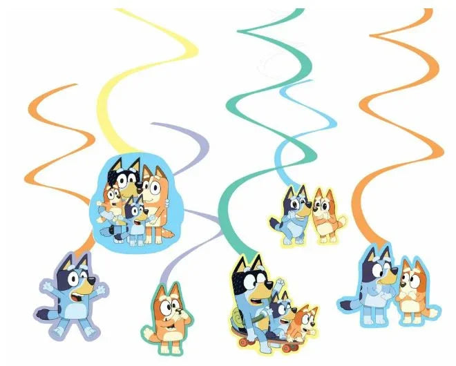 Bluey Swirl Decorations | 12pcs - Zurchers