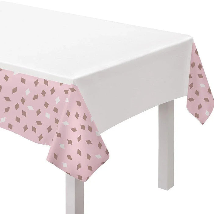 Blush Birthday Table Cover 54in x 102in | 1ct - Zurchers