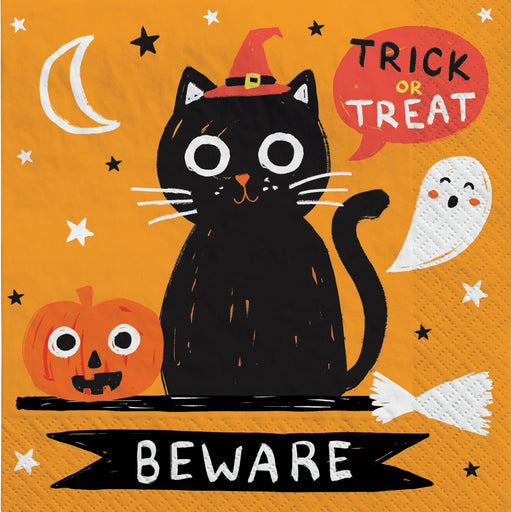 Halloween Spooky Friends Beverage Napkins | - Zurchers