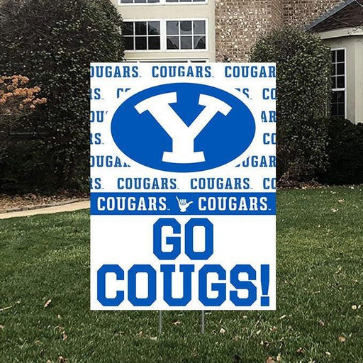 BYU Go Cougs! Yard Sign 18" x 24" | 1 ct - Zurchers
