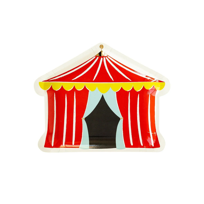 Carnival Tent Shaped Plates, 8" x 9.5" | 8 ct - Zurchers