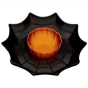 Halloween Spider Web Chip N Dip Tray | 1ct - Zurchers