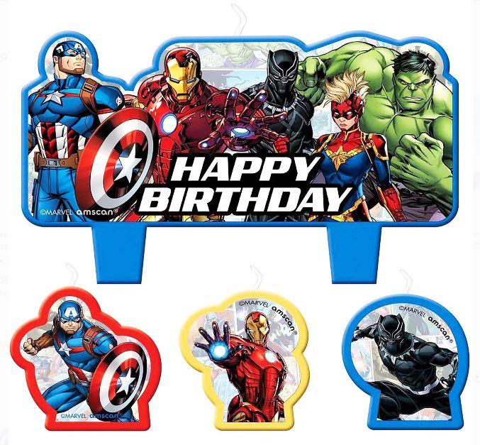 Avengers Unite Birthday Candle Set | 4pcs - Zurchers