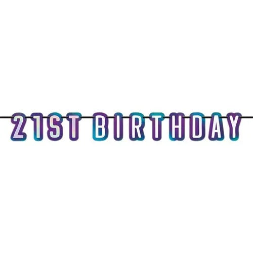 Finally 21 Letter Foil Banner | 1 ct - Zurchers