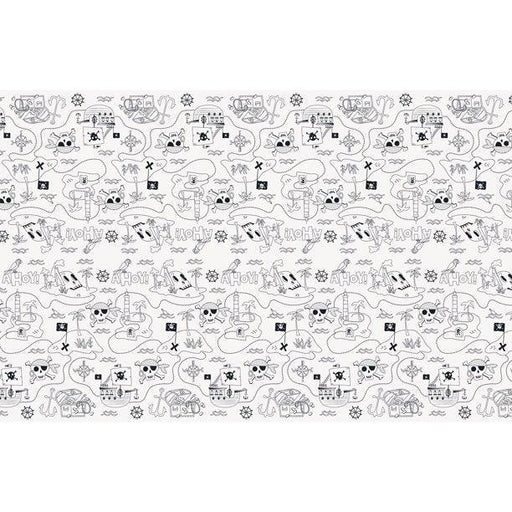 Ahoy Pirate Paper Tablecover 54" x 84" | 1ct - Zurchers