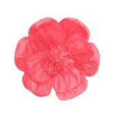 20" Scallop Shaped Red Tissue Flower | 1ct - Zurchers