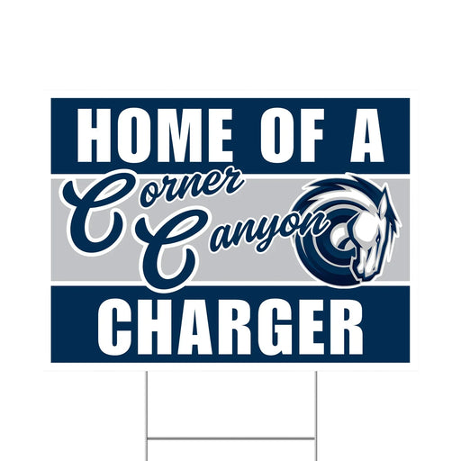 Corner Canyon High School Spirit Yard Sign 24" x 18" | 1 ct - Zurchers