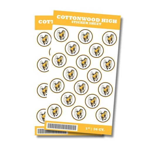 Cottonwood High School Sticker Seal 1" | 36 ct - Zurchers