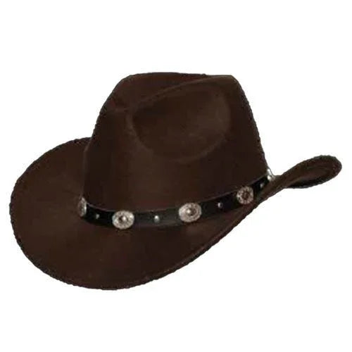 Cowboy Hat With Black Band/Silver Counch | 1 ct - Zurchers