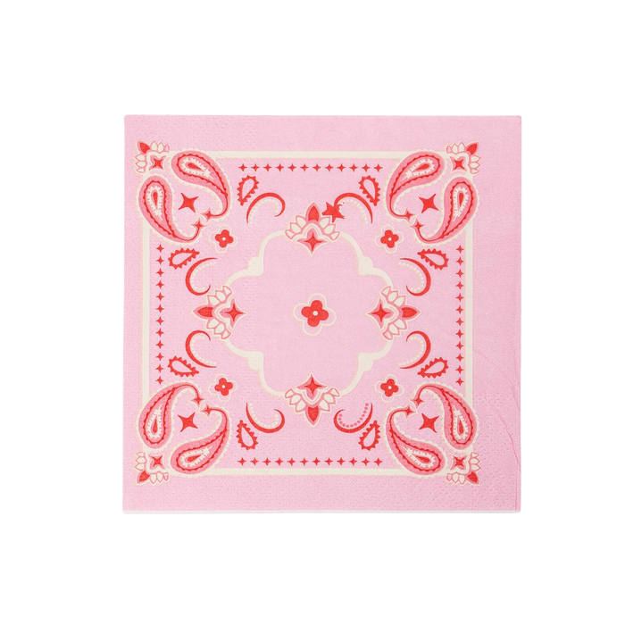 Cow Gal Bandana Paper Cocktail Napkins | 24 ct - Zurchers