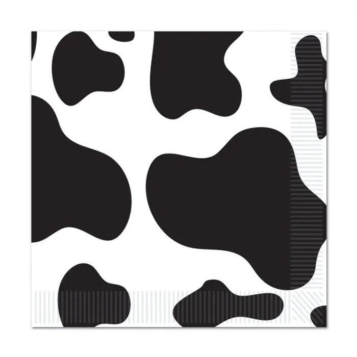Cow Print Lunch Napkins | 16 ct - Zurchers
