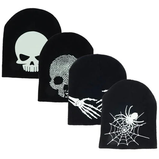 Glow - in - the - Dark Knitted Ghoulish Caps | 1 ct - Zurchers