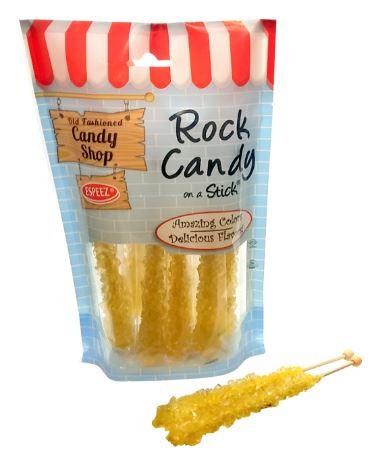 ESPEEZ Rock Candy On A Stick Yellow - Banana | 8pcs - Zurchers