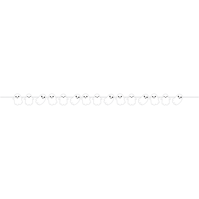 Halloween Ghosts Shaped Banner 7.5' | 1ct - Zurchers