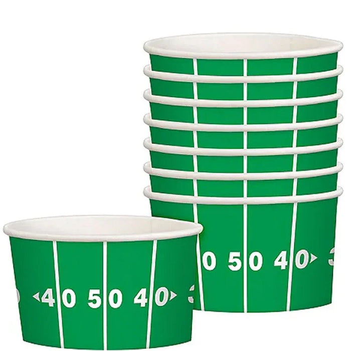 Football Field Treat Cups 9.5oz | 8ct - Zurchers