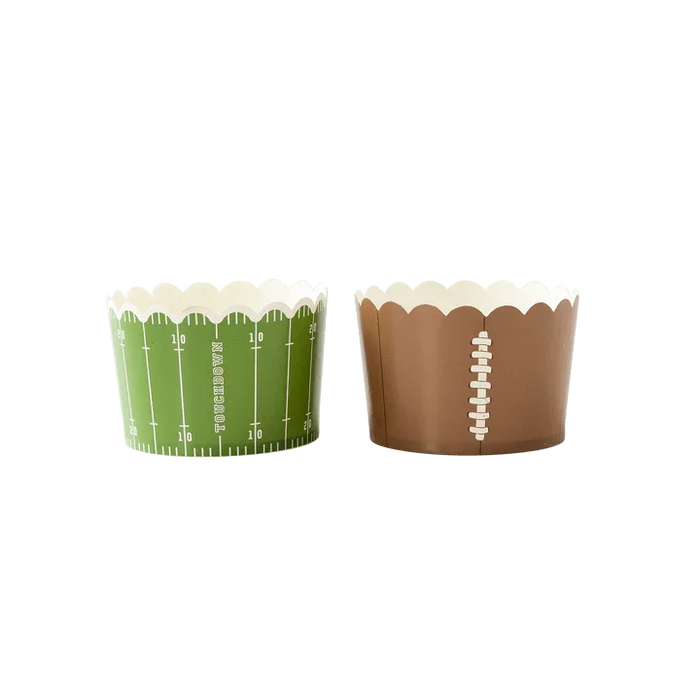 Football Jumbo Baking/Food Cups 8oz | 40ct - Zurchers