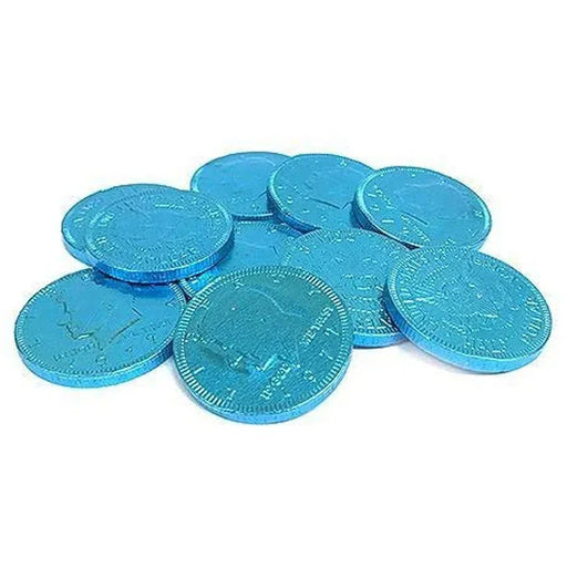 Fort Knox Light Blue Chocolate Coins 1.5" | 16oz. - Zurchers