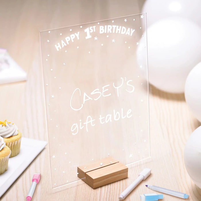 Gender Neutral First Birthday Customizable Sign, 8.5" x 11" | 1 ct - Zurchers