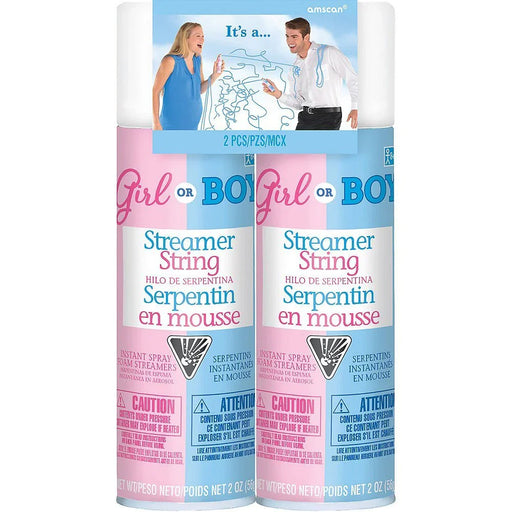 Girl or Boy? Gender Reveal Streamer String Blue | 2ct - Zurchers