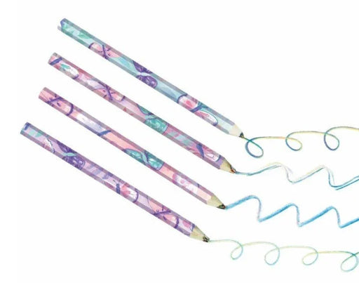 Glitter Flutter Multi - Colored Pencils | 4ct - Zurchers