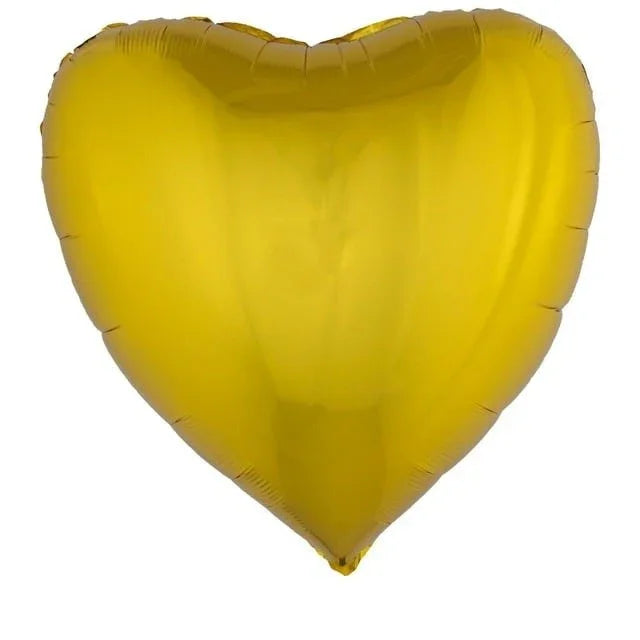 Gold Heart SuperShape Mylar Balloon 30" | 1 ct - Zurchers