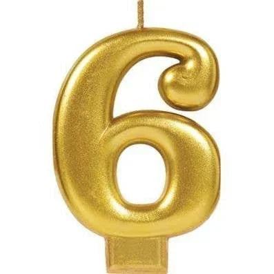Gold Metallic 6 Candle - Zurchers