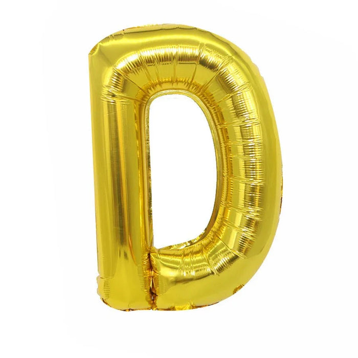 Air Filled Gold Mylar Letter Balloon, 16" | 1 ct - Zurchers