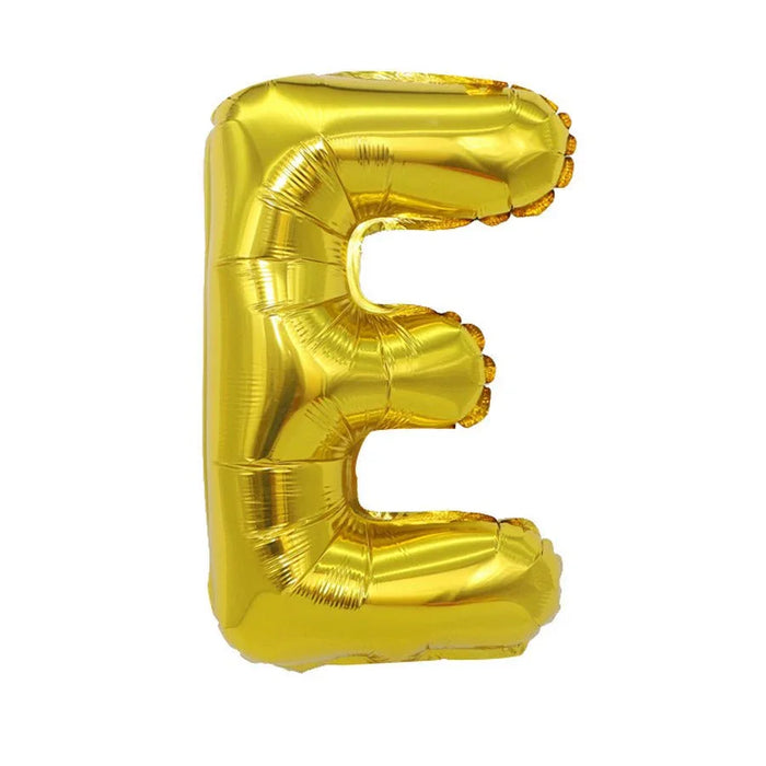 Air Filled Gold Mylar Letter Balloon, 16" | 1 ct - Zurchers