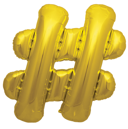 Air Filled Gold Mylar Letter Balloon, 16" | 1 ct #