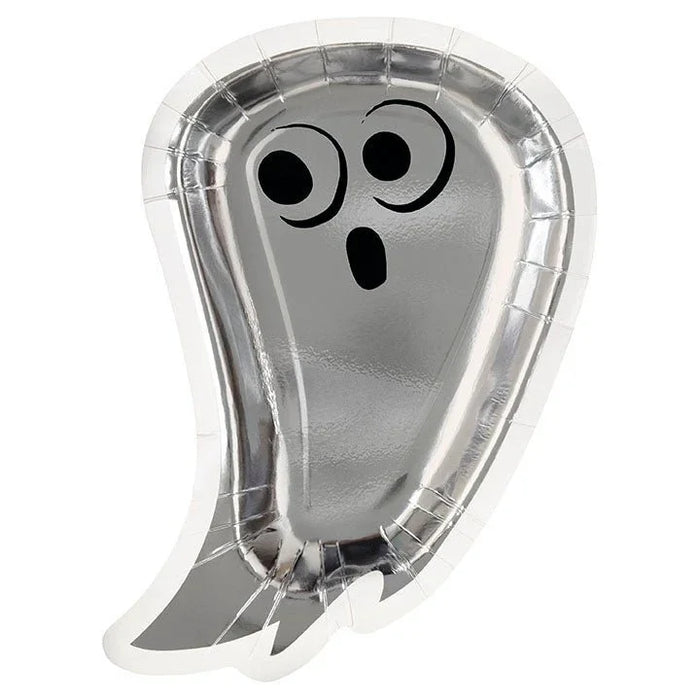 Halloween Bats & Boos Ghosts Shaped Dinner Plates 9" | 8ct - Zurchers