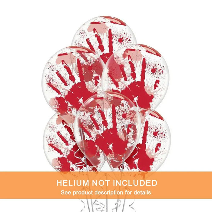 Halloween Blood Spatter Latex Balloons 12" | 6ct - Zurchers