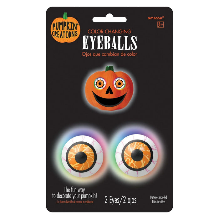 Halloween Color Changing Pumpkin Eyes | 2pcs - Zurchers