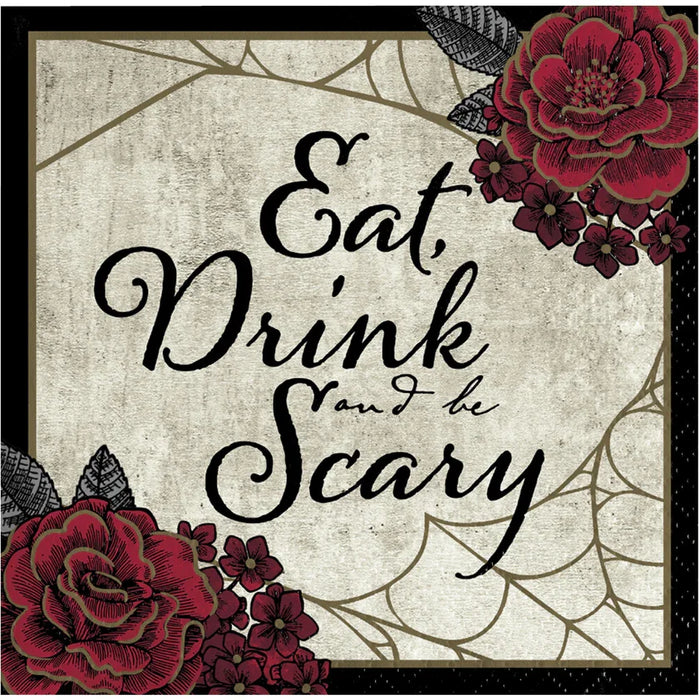 Halloween Creepy Characters Beverage Napkins | 16ct - Zurchers