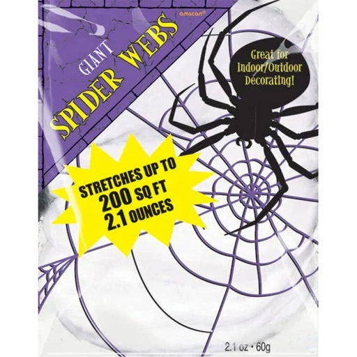 Halloween Giant White Spiderweb 2.1oz | 1ct - Zurchers