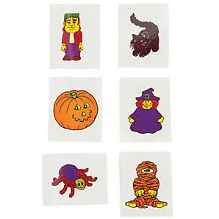 Halloween Glow - in - the - Dark Tattoos | 36ct - Zurchers
