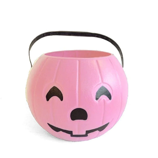Halloween Pumpkin Trick Or Treat Bucket Pink 8" | 1ct - Zurchers